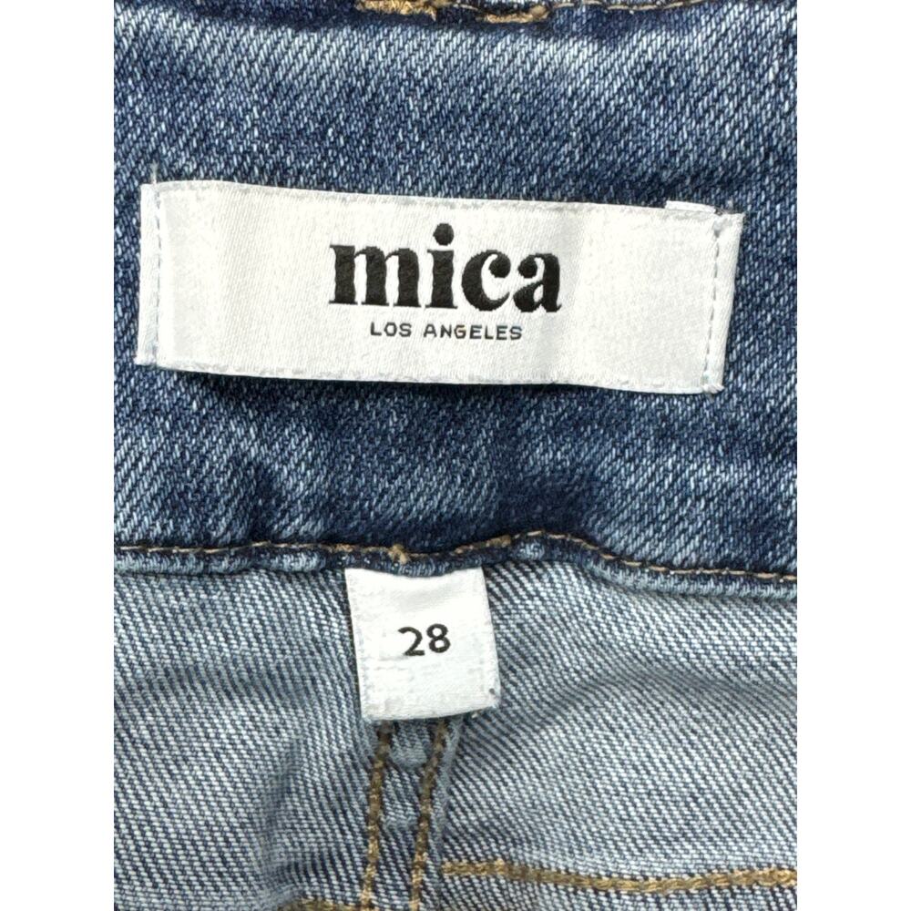 Mica Los Angeles Women's Flare Leg Blue Denim Jeans - Size 28 (28x31.5) - Picture 4 of 5